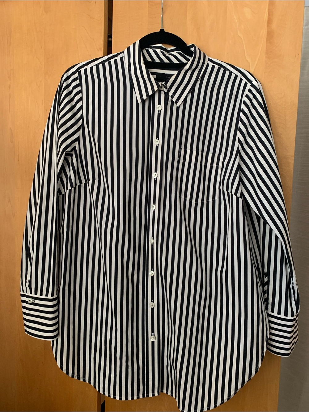 Talbots striped cotton button down